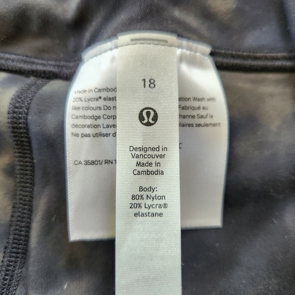 Lululemon Align High Rise Legging Size 18 Diamond Dye Graphite Grey Bronze Green - Picture 2 of 6